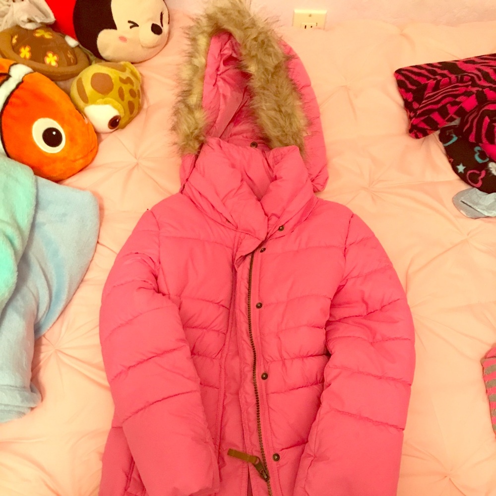 H&M Pink Puffer Coat